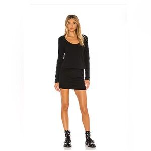 bobi Black Long Sleeve Dress